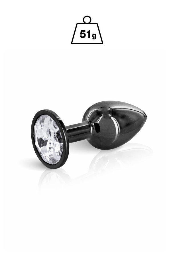 BIJOU ANAL ANGEL PLUG NOIR TAILLE CLEAR S