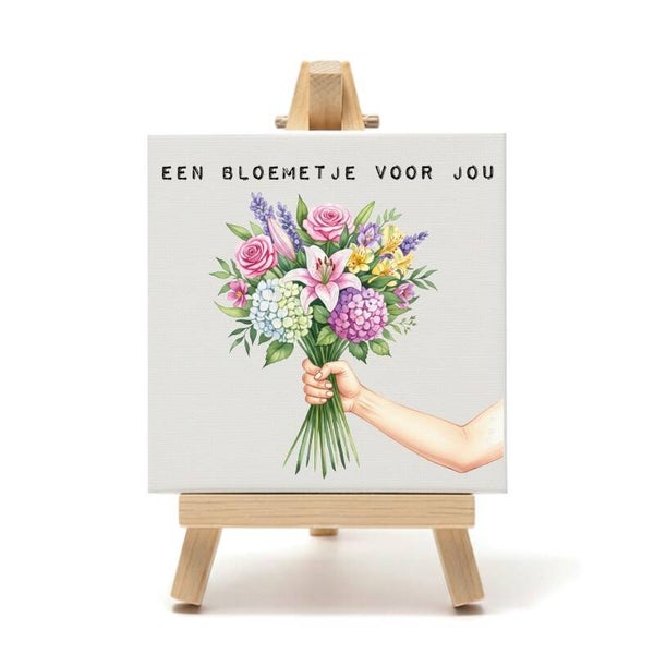 Tegeltje "Een bloemetje voor jou"