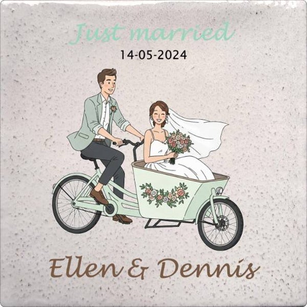 Tegeltje "Just Married"