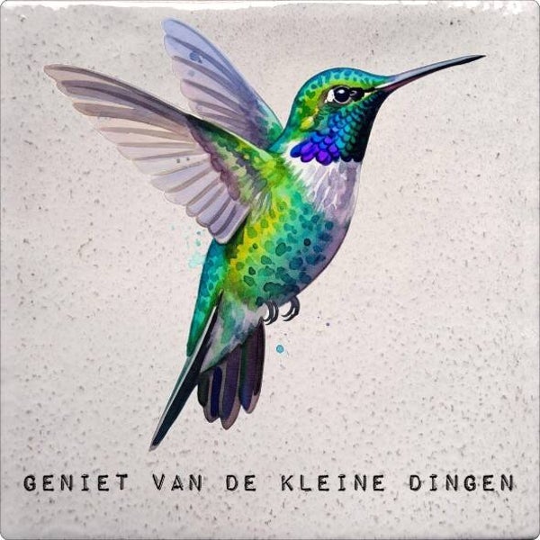 Tegeltje "Geniet van de kleine dingen"