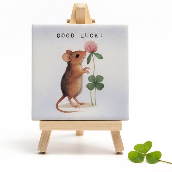 Tegeltje "Good luck!"