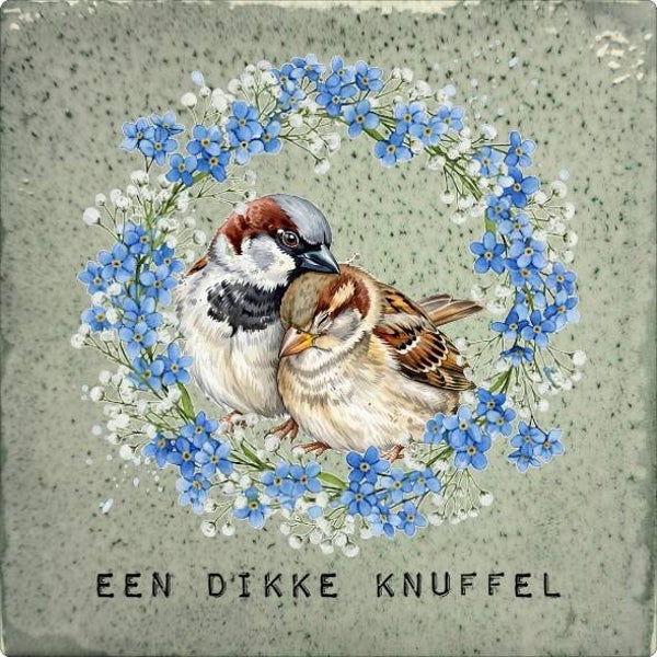 Tegeltje "Een dikke knuffel"
