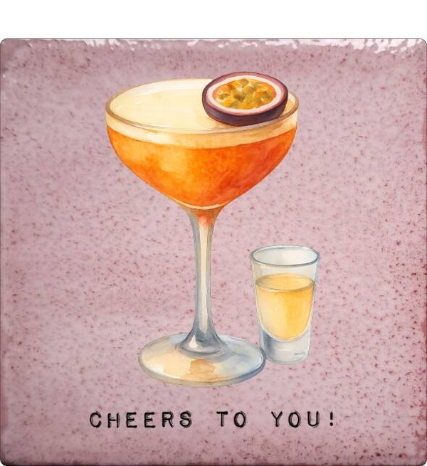 Tegeltje "Cheers to you!"