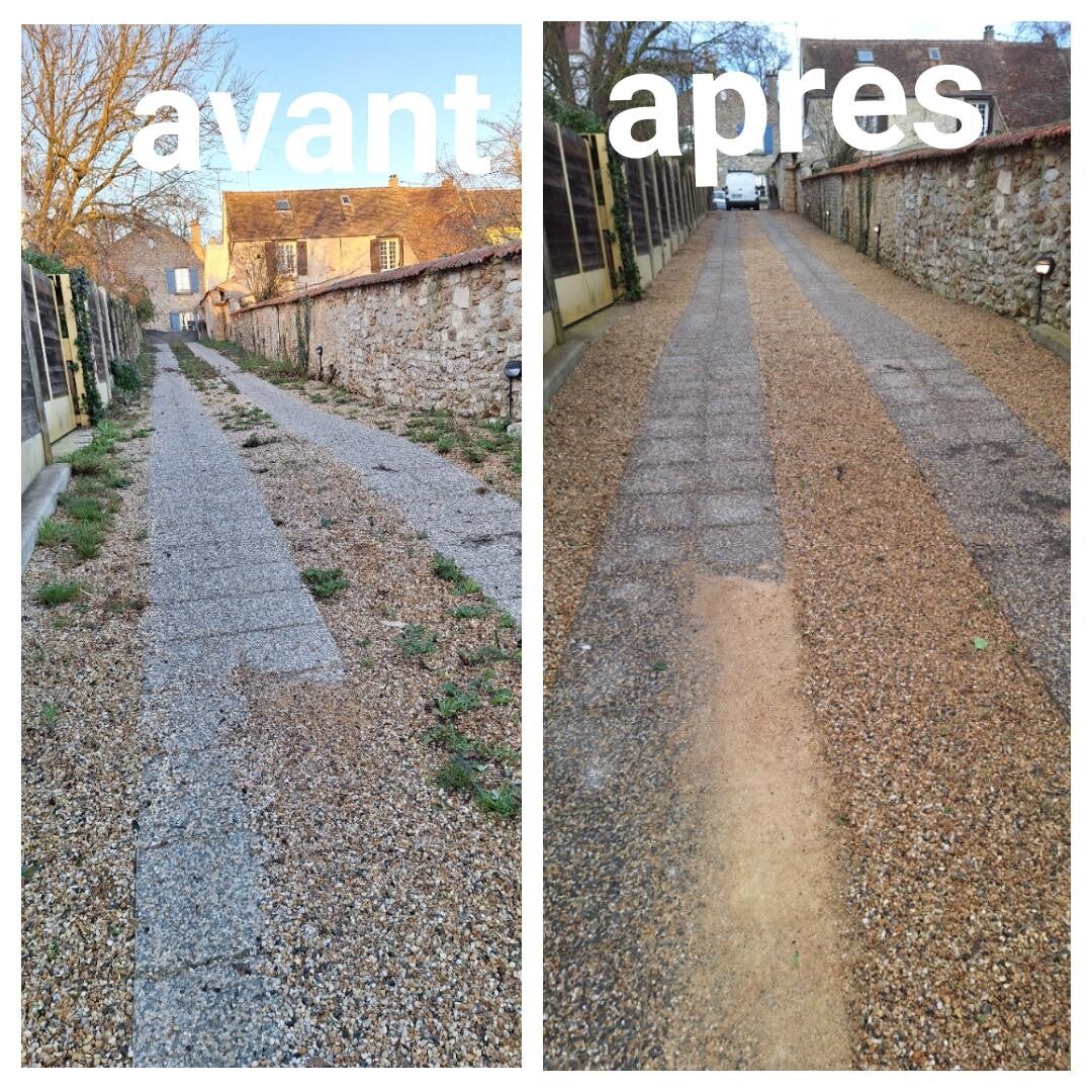 Désherbage de allée