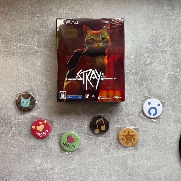 Stray Special Edition | PS4 (PS5 upgrade) | 3CD Soundtrack, Acrylic Stand & 6 NFS Badges | Japan Import | New Sealed