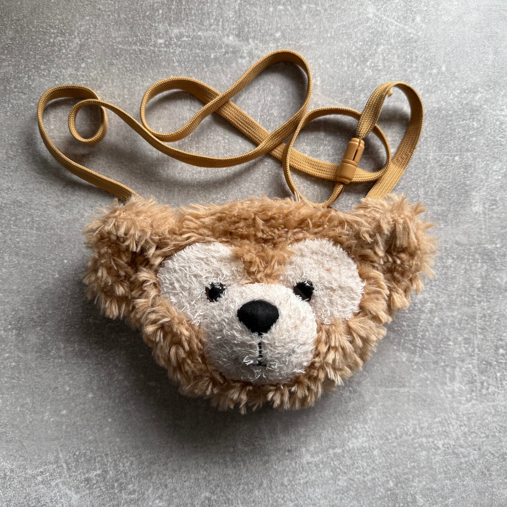 Duffy the Disney Bear Plush Face Crossbody Bag | Tokyo DisneySea | Japan Import