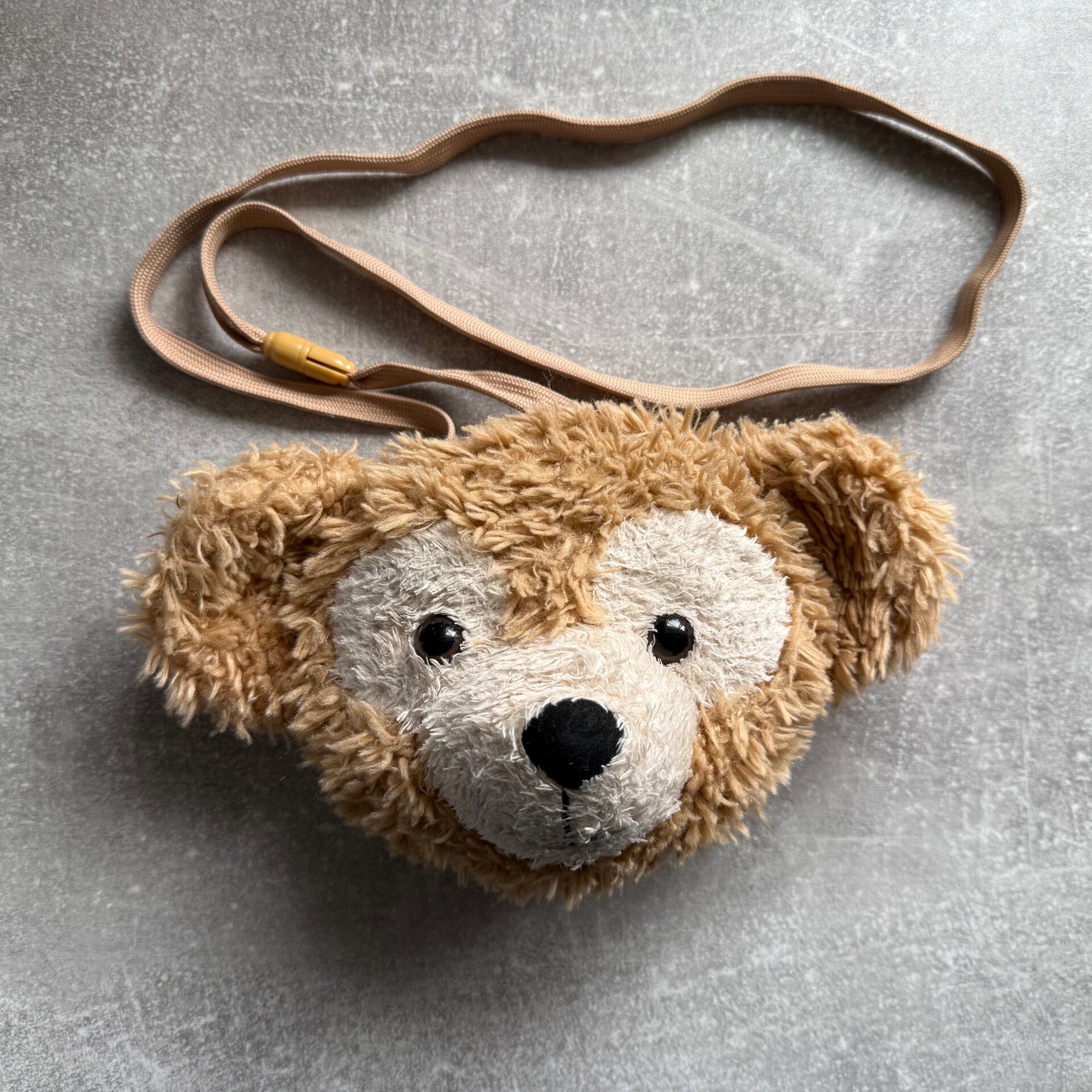Duffy the Disney Bear Plush Face Crossbody Bag | Tokyo DisneySea | Japan Import