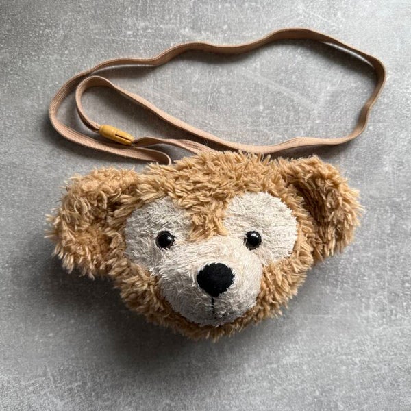 Duffy the Disney Bear Plush Face Crossbody Bag | Tokyo DisneySea | Japan Import