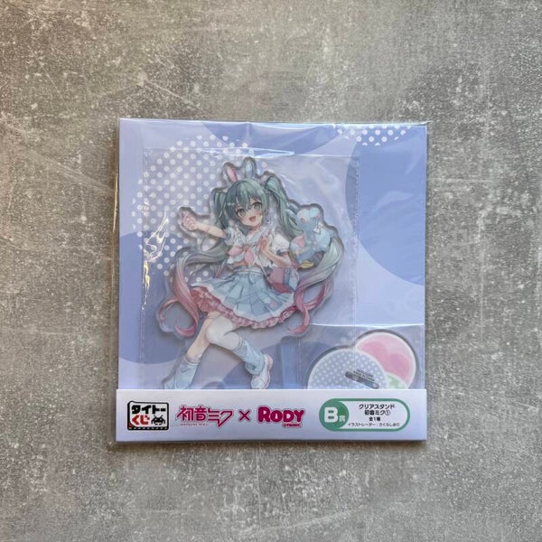 Hatsune Miku x RODY | B Prize BIG Clear Acrylic Stand | Taito Kuji | Japan Import