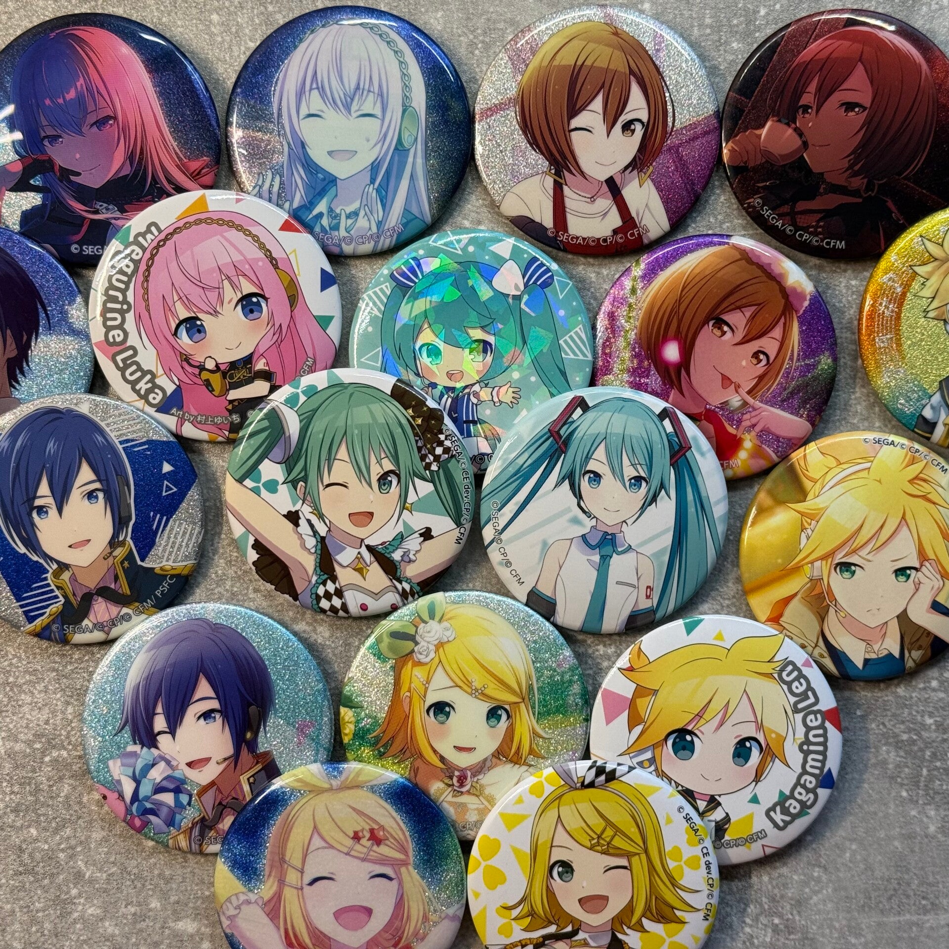 Choose Your VOCALOID Character – Random Badge | Approx. 5–6 cm | Japan Import