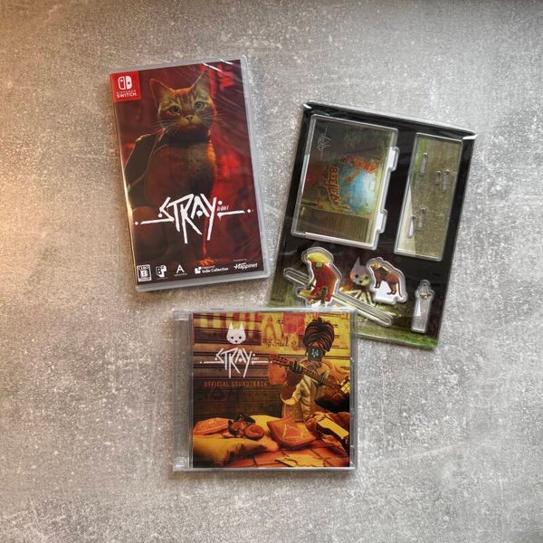 Stray | Nintendo Switch | OST + Acrylic Stand Set | Happinet | Japan Import