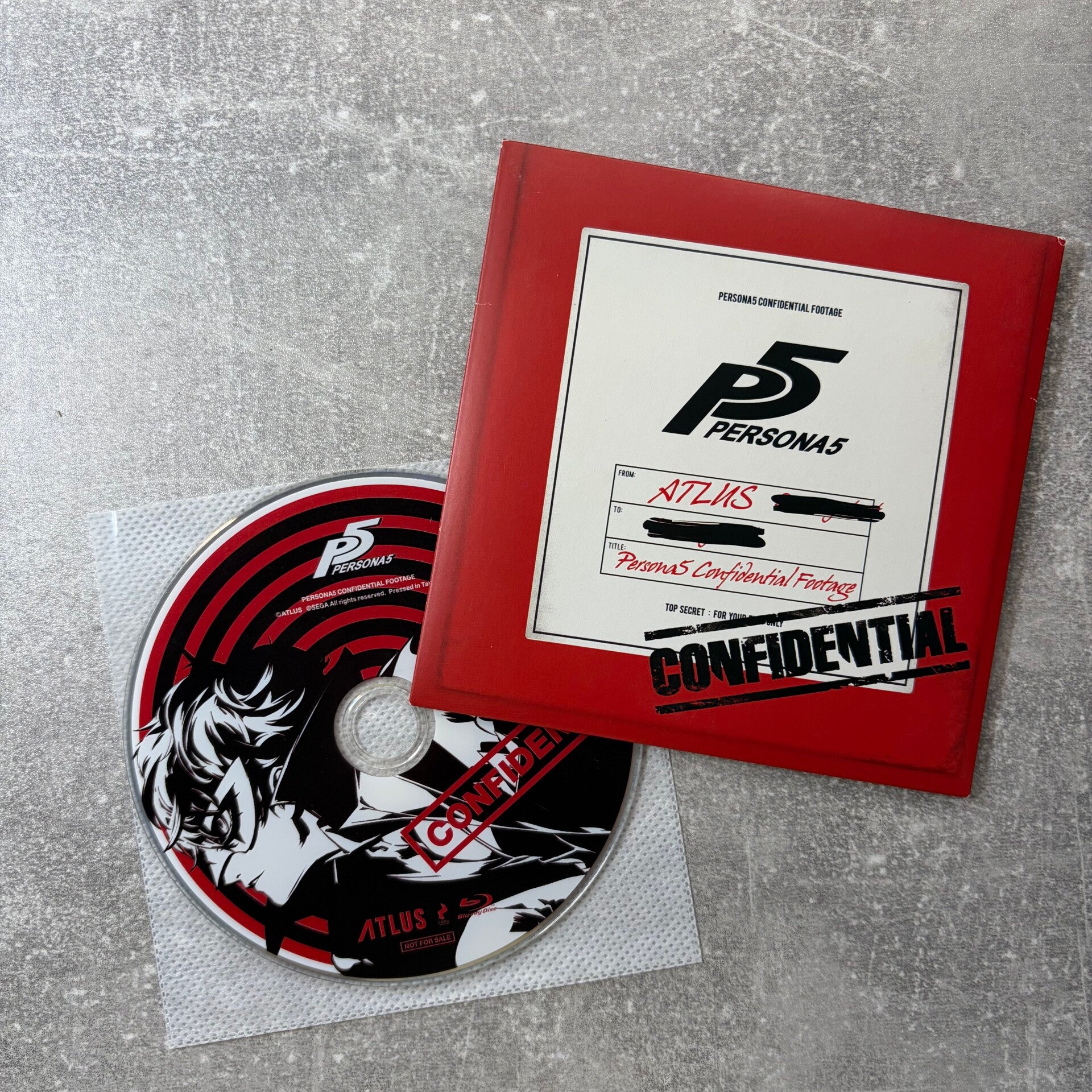 Persona 5 Confidential Footage | Bonus Blu-ray | Not For Sale | New & Sealed