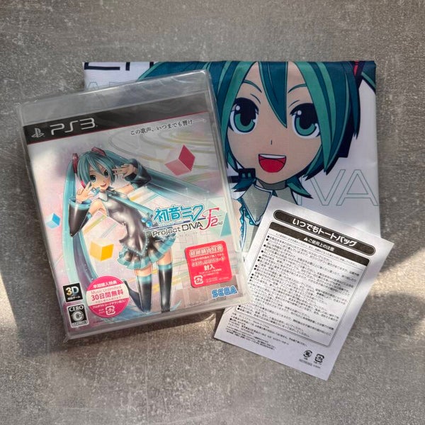 Hatsune Miku Project DIVA F 2nd + Promo Tote Bag | PS3 | Japan Import | Brand New