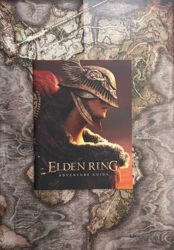 Elden Ring Adventure Guide Art Book with Extra Large Fold-Out Map | Japan Import
