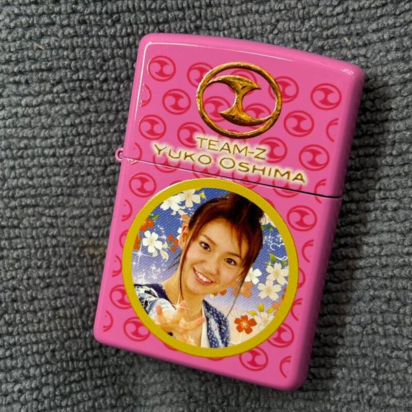 Zippo AKB48 Team-Z Yuko Oshima Pink Matte Lighter | Japan Import