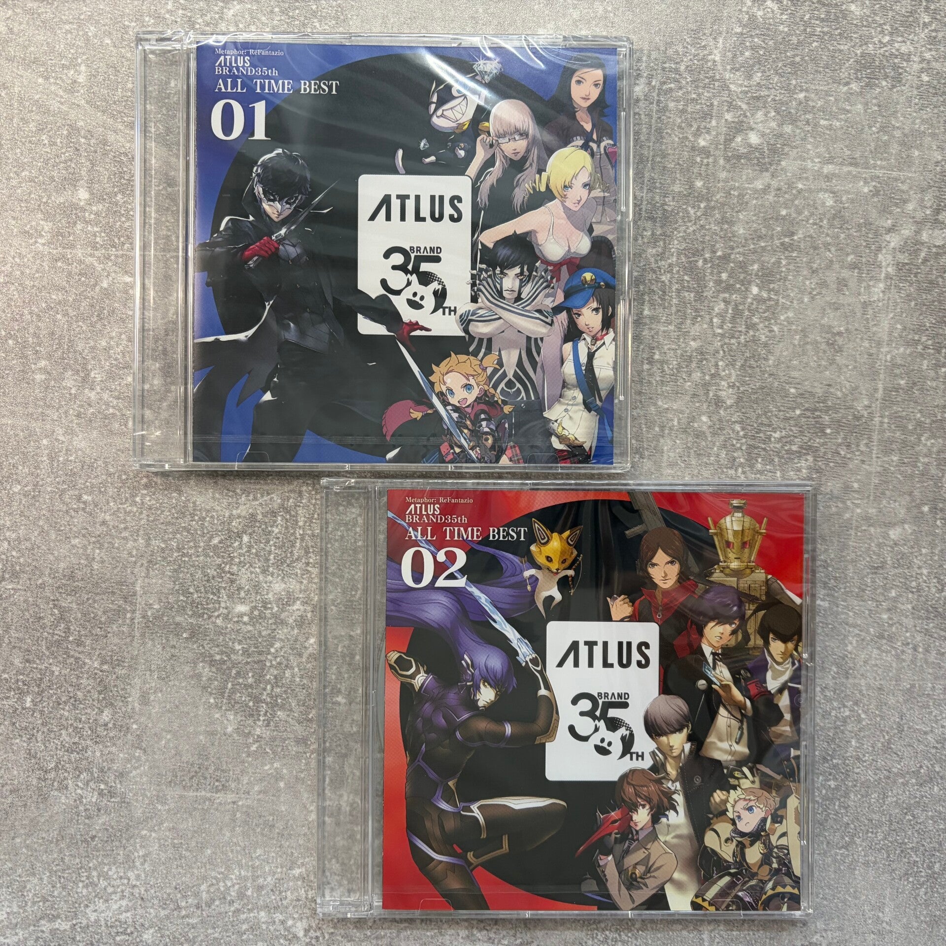 Atlus Brand 35th All Time Best 01 & 02 | Metaphor: ReFantazio | 2CD | Japan Import