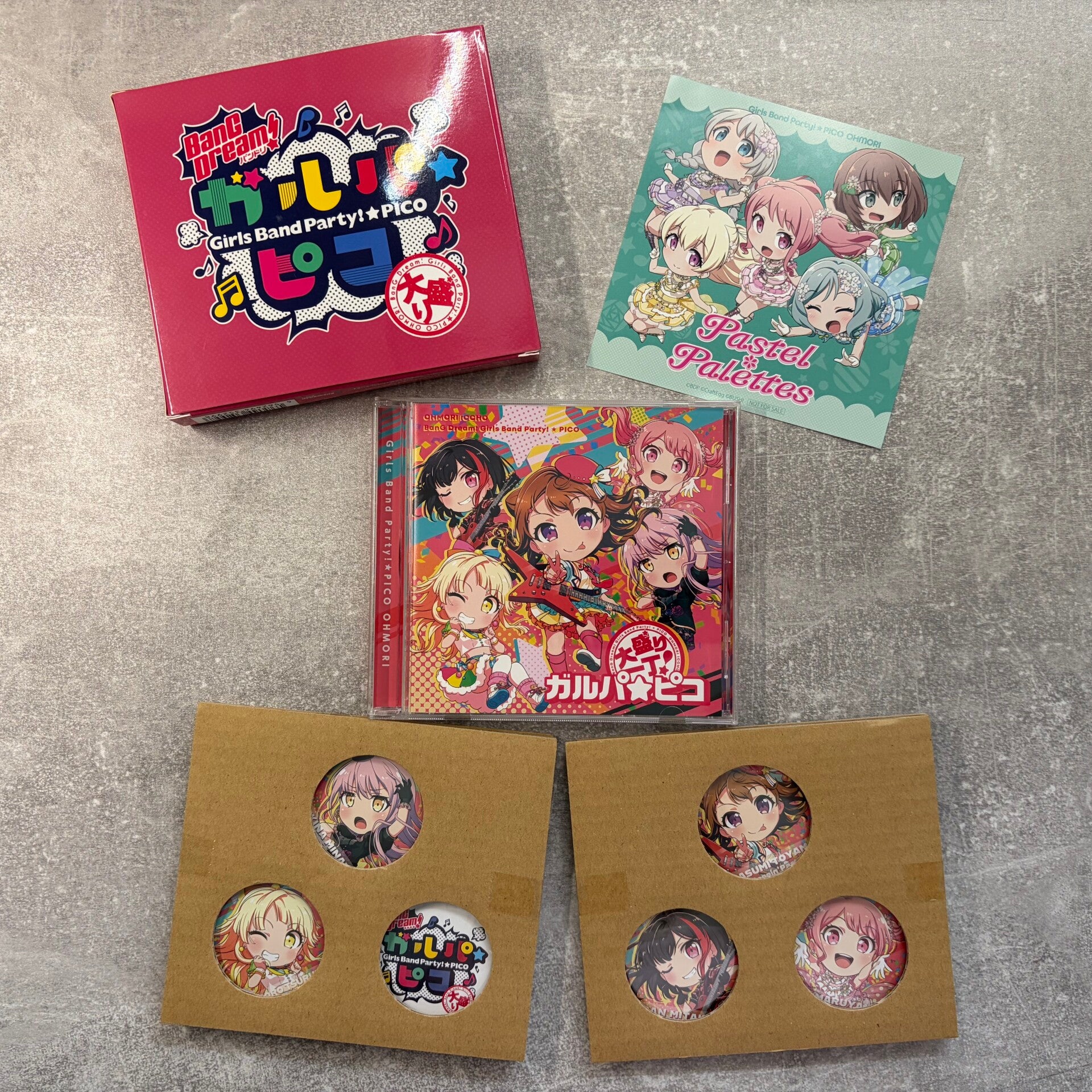 BanG Dream! Girls Band Party! Pico Ohmori | Limited Edition + 6 Pins | Japan Import | Very Good