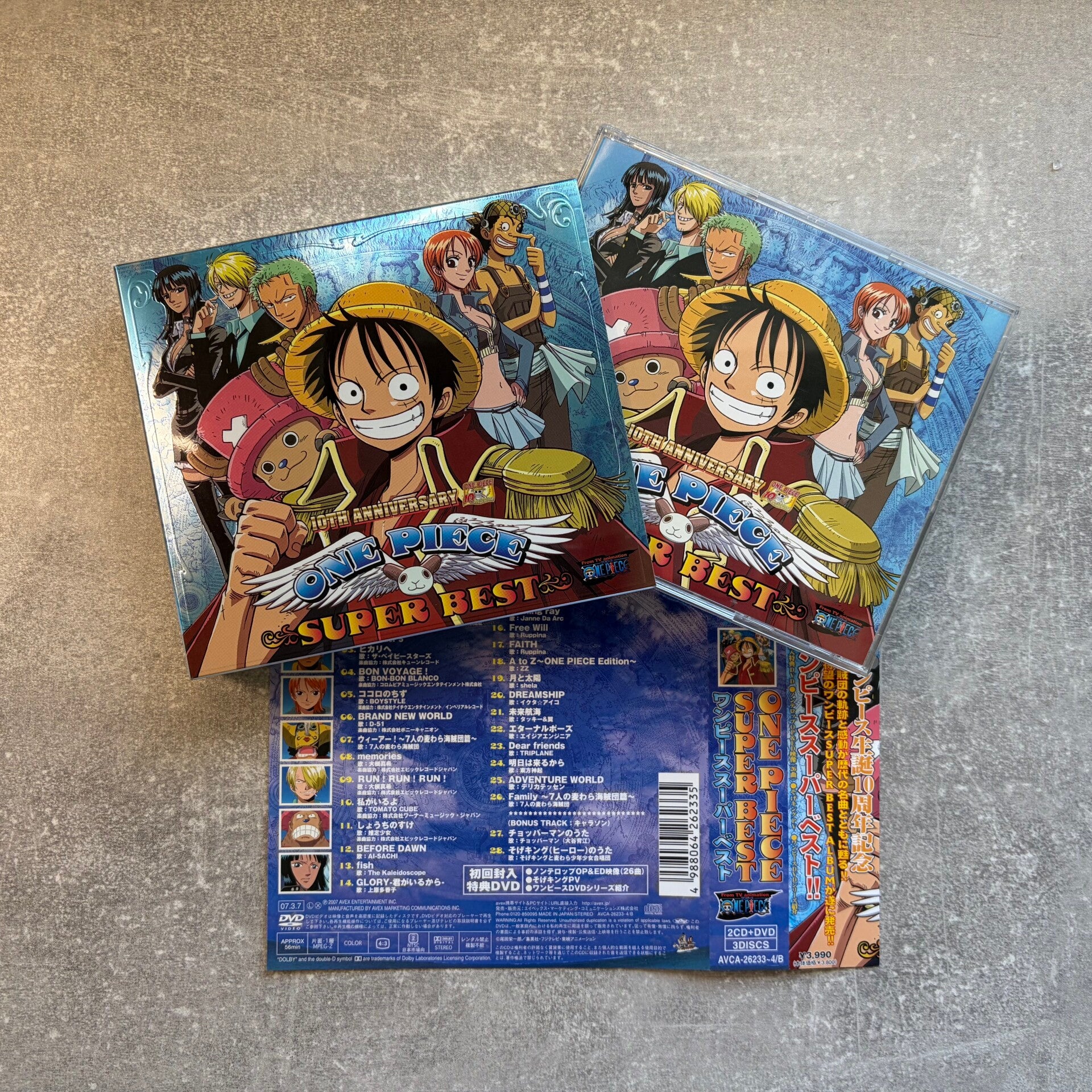 One Piece: Super Best 10th Anniversary Limited Edition | 2CD + DVD | UK Playback