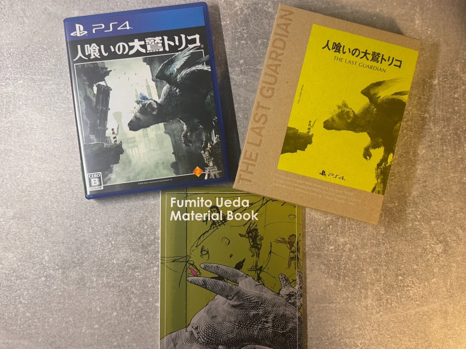 The Last Guardian | First Press Limited Edition | PS4 | Art Book | Japan Import | Pre-owned