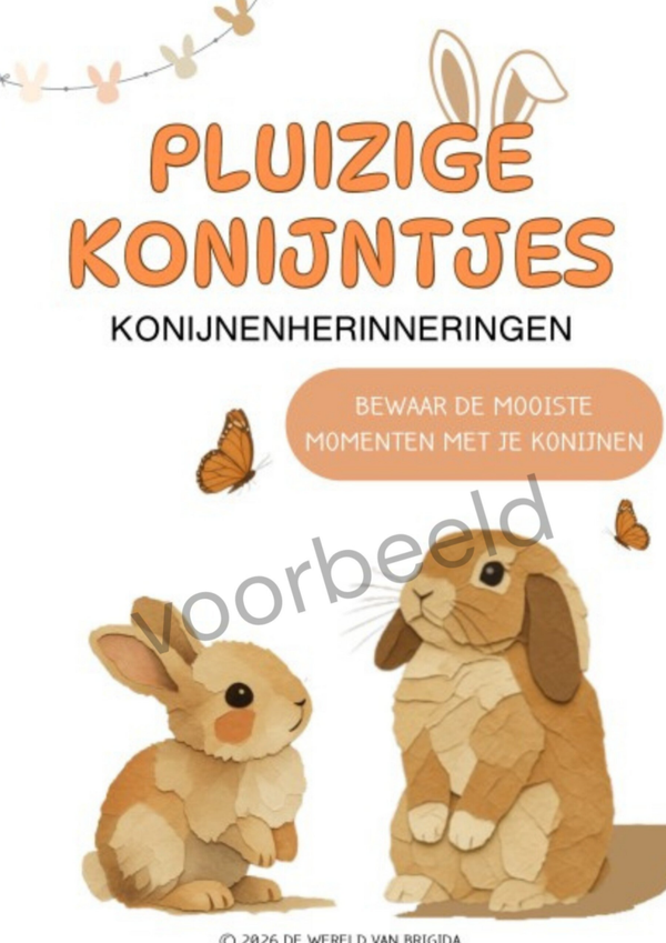 Pluizige konijntjes Digitale download