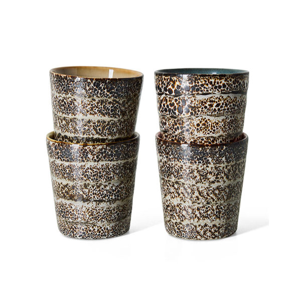 HKLiving - Coffee mugs brew variation (set of 4)