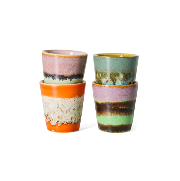 HKLiving - Ristretto mugs nostalgia (set of 4)