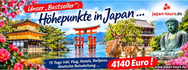Gruppenreise Japan Höhepunkte  in Japan  | www.japan-tours.de