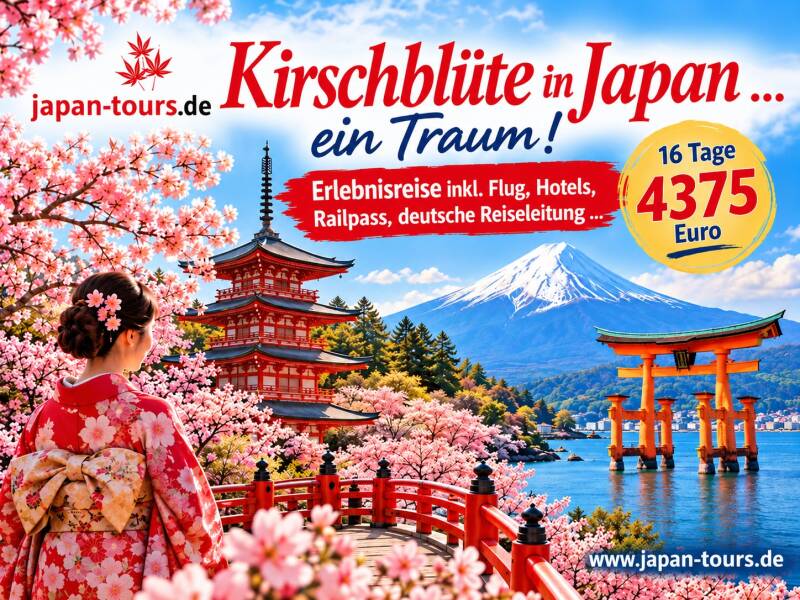 Gruppenreise Kirschblüte Japan   | www.japan-tours.de