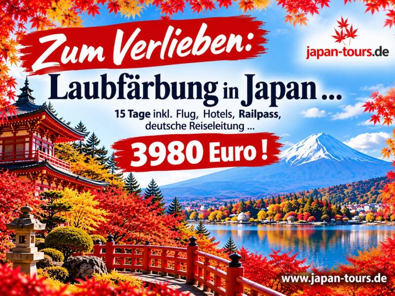 Gruppenreise Laubfärbung Japan   | www.japan-tours.de