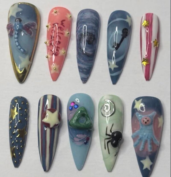 Coraline Press on nails