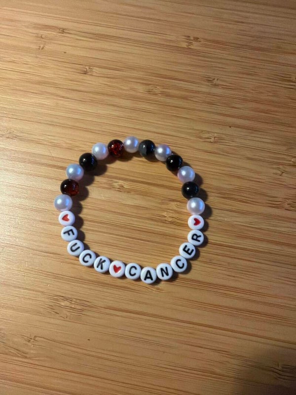 Fuck cancer armbånd