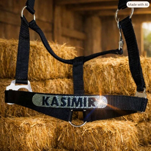 Glitzer Halfter mit Namen