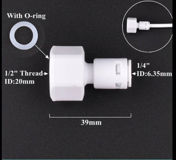 1/2 naar 1/4 draad aansluiting