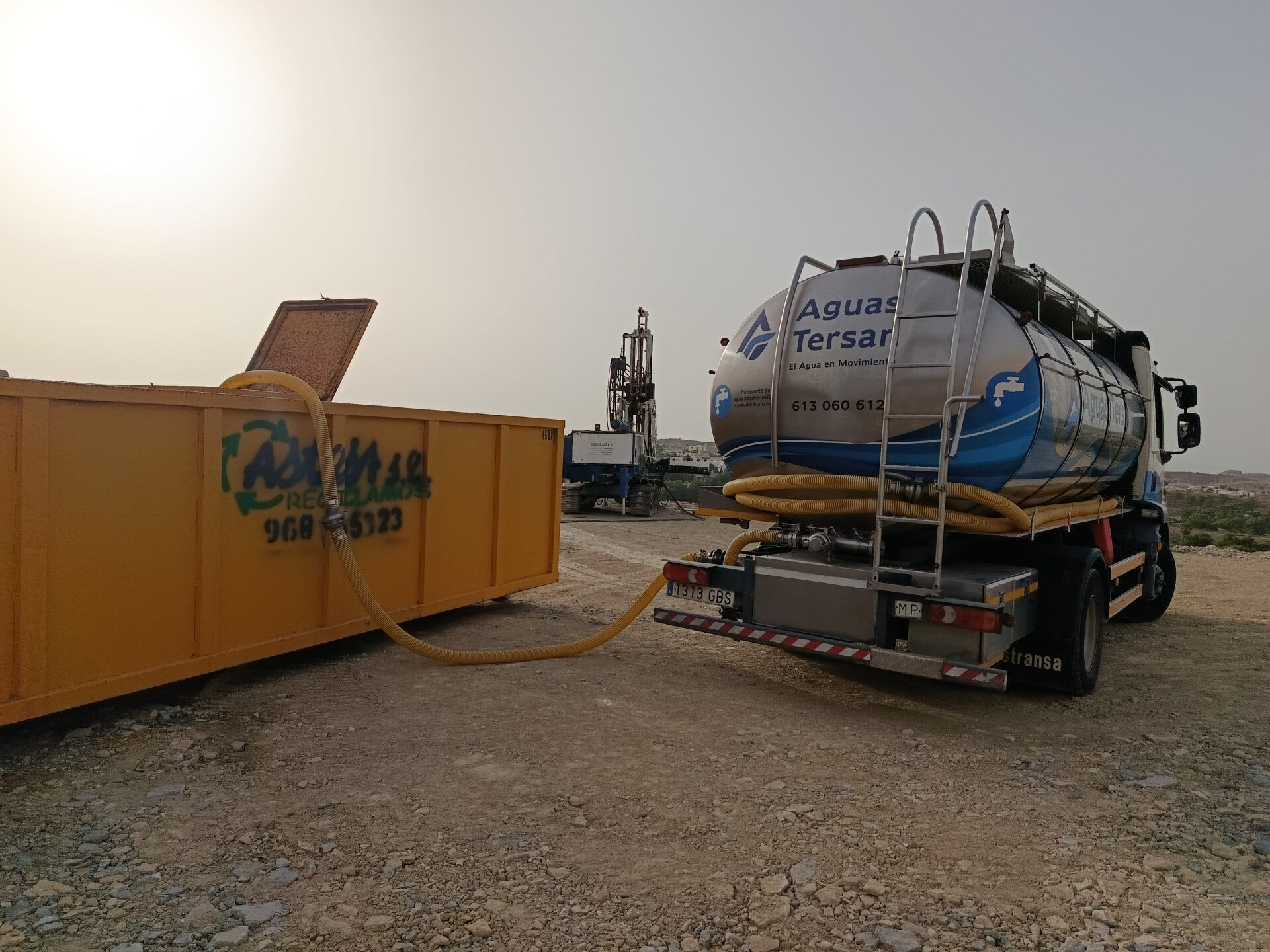 Servicio de agua para empresas de perforaciones 