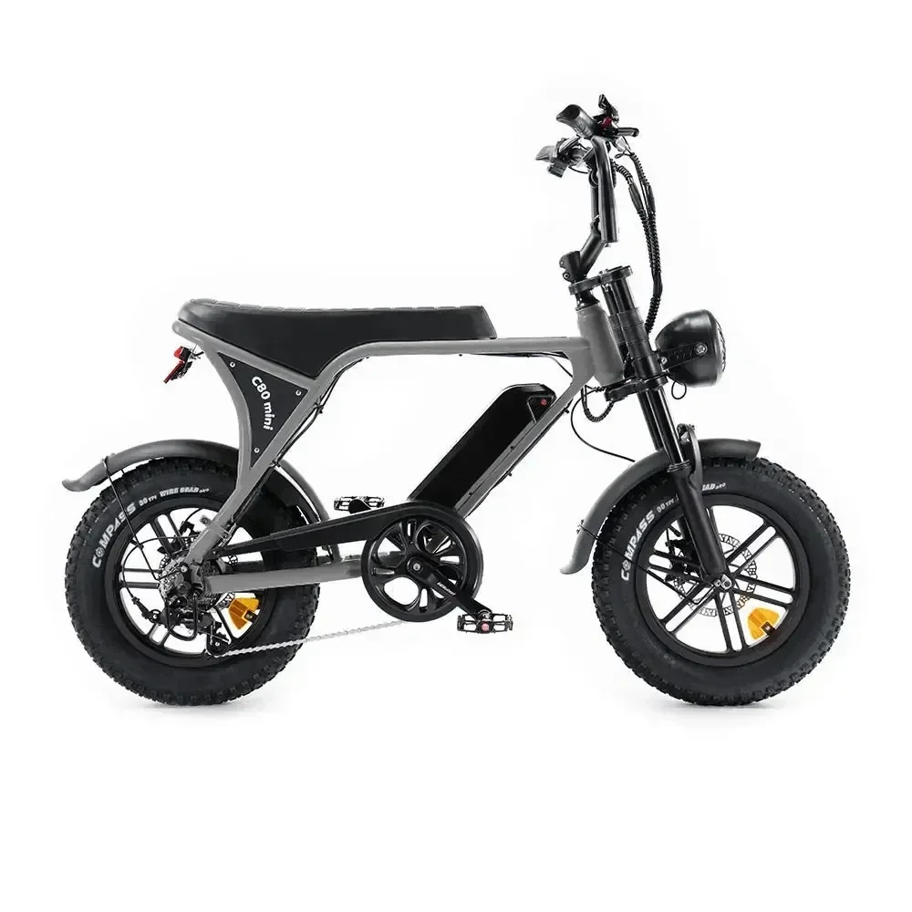 C80 - Mini Fatbike - Grijs - Alarm - 2025