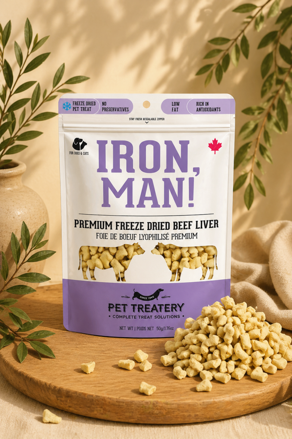 Friandises lyophilisées au foie de bœuf pour chiens et chats