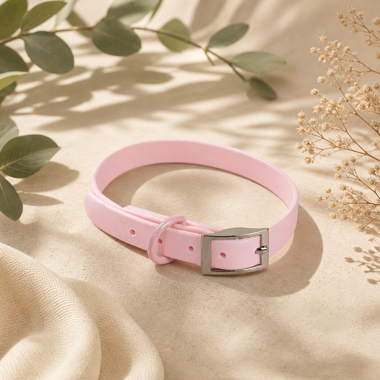 Waterproof Dog Collar -Pink