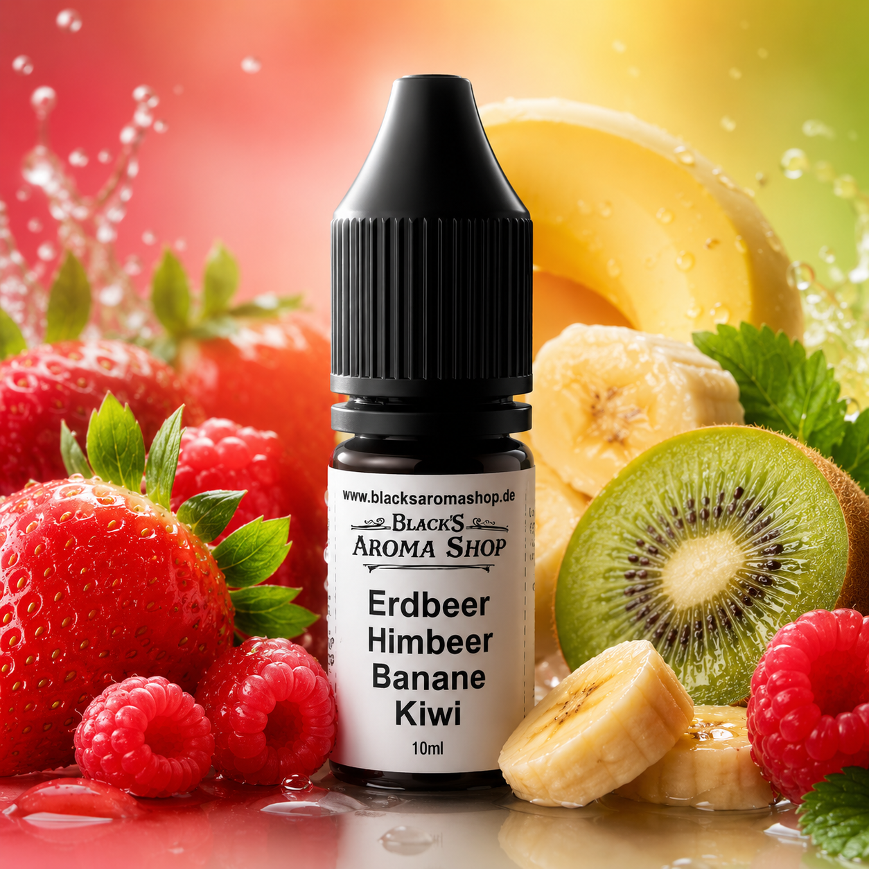 Erdbeer-Himbeer-Banane-Kiwi - Lebensmittelaroma