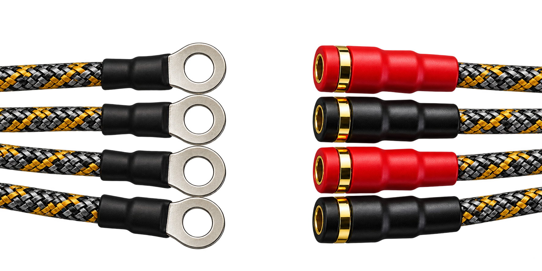 Adapter - Ring terminal til hun bananplugg