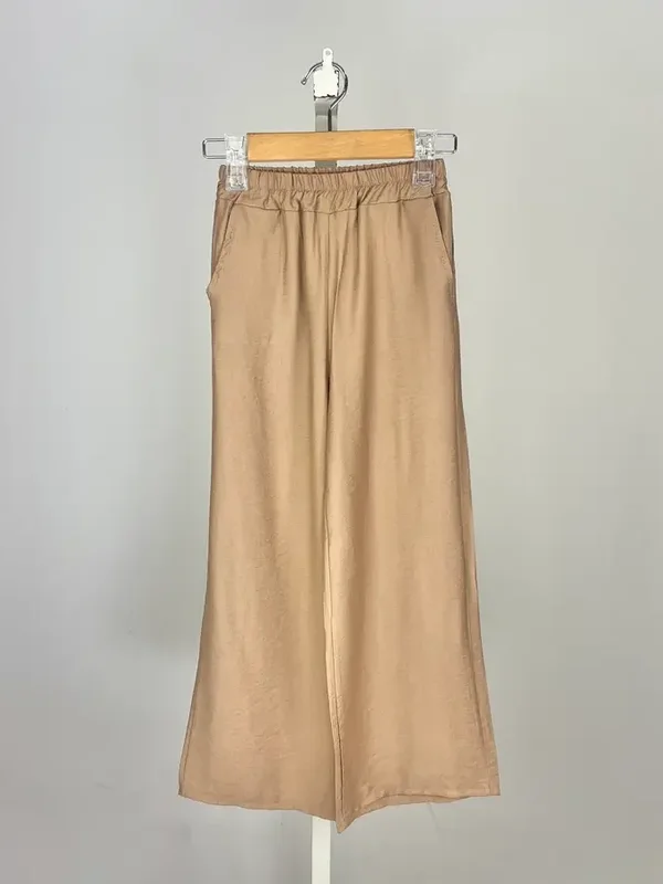 Linnen Broek Camel