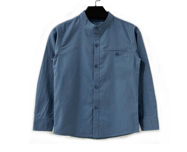 Blouse jongens denim blauw