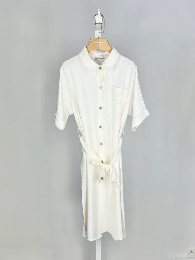 Linnen Jurk Wit