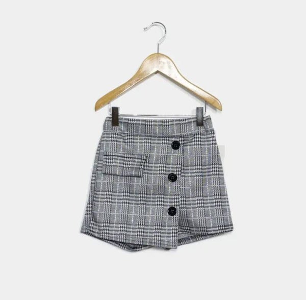 Skort zwart geruit