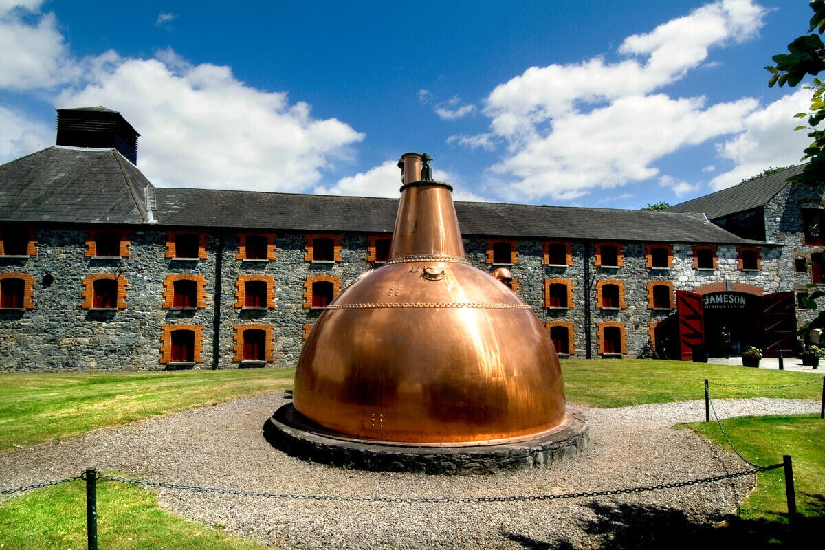 A photo of a vat outside Jamson Distillery, Midleton. 