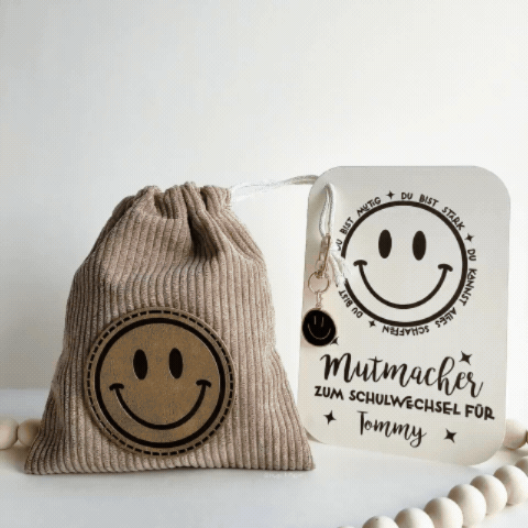 Geschenk zur Einschlung - Mutmacher zum Schulwechsel. Affirmation für Kinder für den Schulbesuch und Schulanfang. Ranzenanhänger, Mitbringsel, Geldschenk, Schultüte