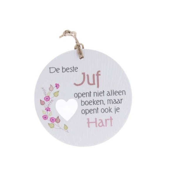 Keramieke hanger - Beste Juf