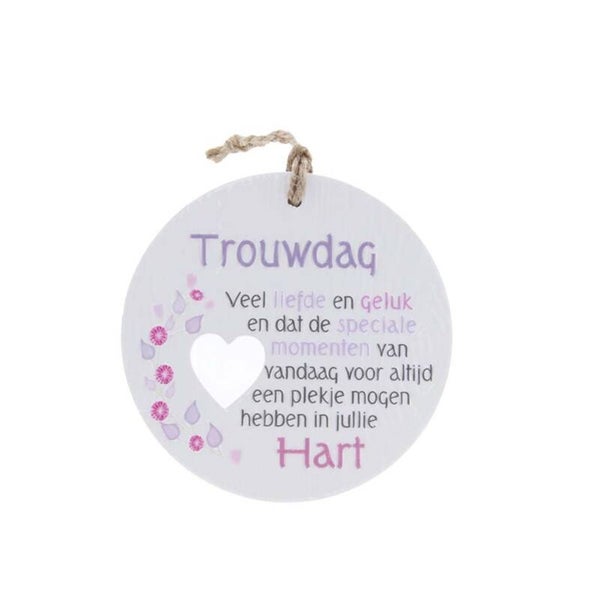 Keramieke hanger - Trouwdag