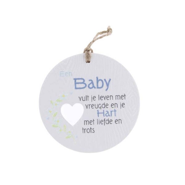 Keramieke hanger - Baby…. Blauw