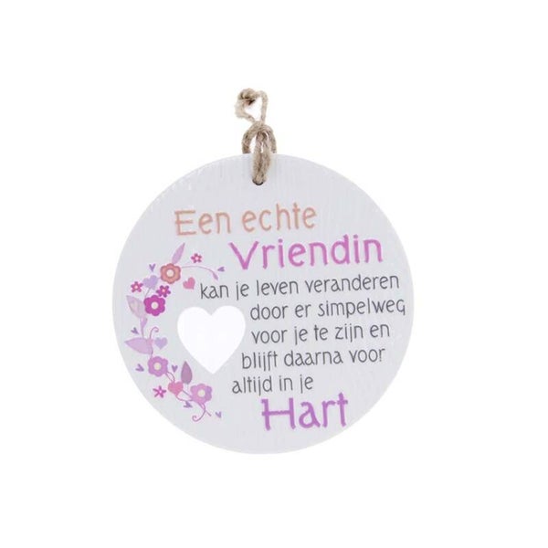 Keramieke hanger - Echte vriendin