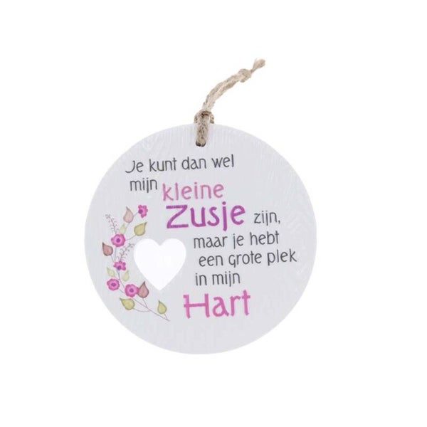 Keramieke hanger - Kleine zusje